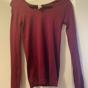 Red long sleeve shirt